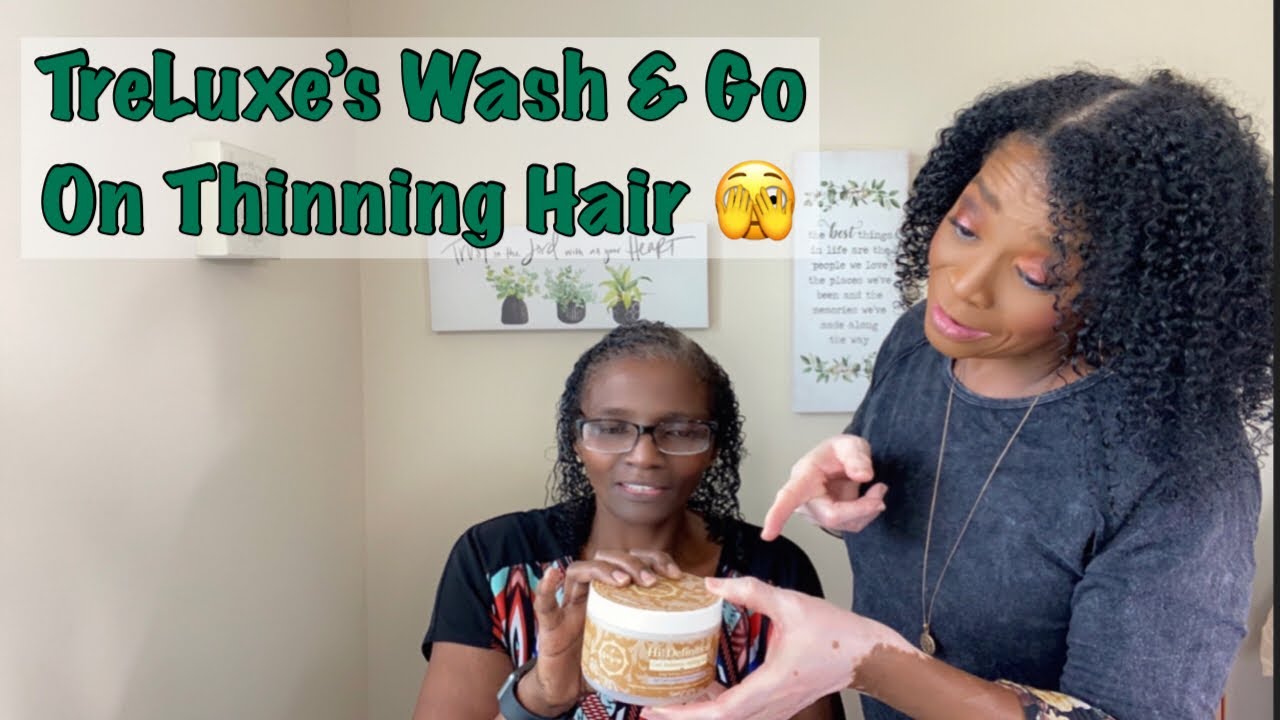 Defined Wash and Go On Thin Fine Hair Natural Type 4 Hair Shirley
