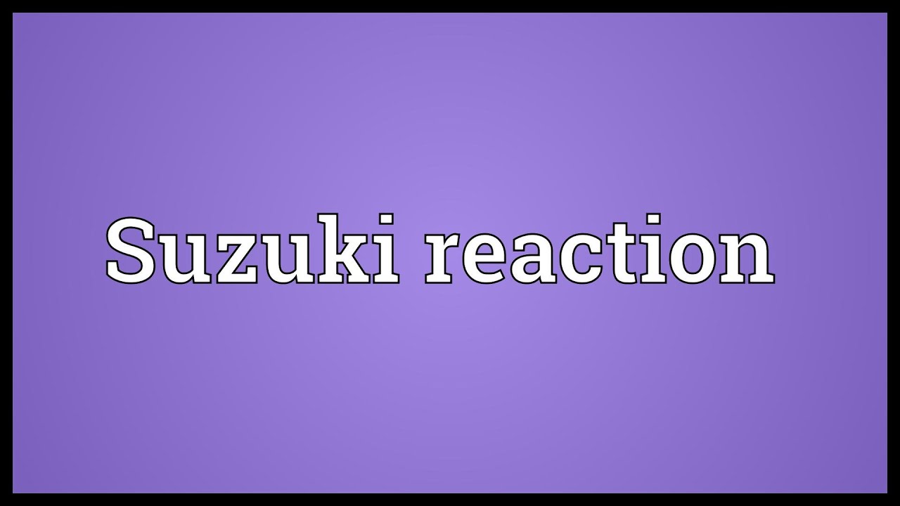 Suzuki reaction Meaning