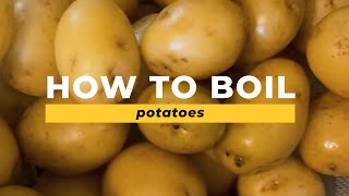 Learn How To Boil Potatoes PERFECTLY Every Time!