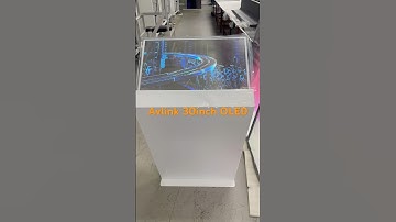 Avlink 30inch transparent OLED PCAP touch screen display best LG panel top quality digital signage