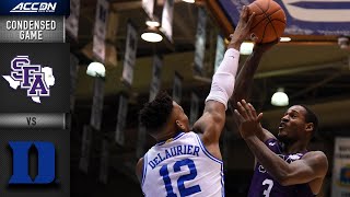 Stephen F. Austin vs. Duke Condensed Game | ACC Men's Basketball 2019-20