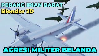 Perang Agresi Militer Belanda Di Irian Barat | Animasi Blender 3D