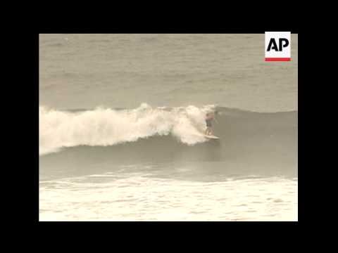 When rough seas send most people out of the water, surfers in New Jersey are welcoming the big waves