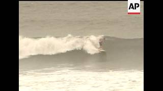 When rough seas send most people out of the water, surfers in New Jersey are welcoming the big waves