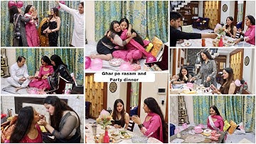 Beautiful Bangle Ceremony At Home| Full Party Dinner Prepration & Family Moments 🎉