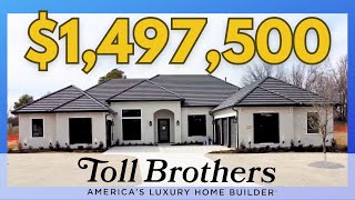 New Home Tour Toll Brothers On An Acre near Frisco Texas. Brand New Community Of Windsor Springs