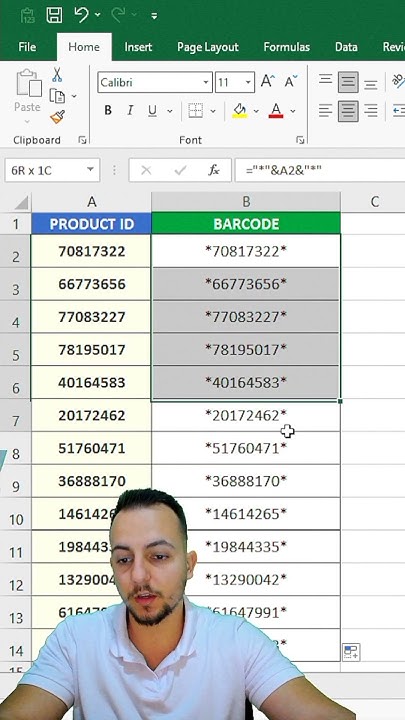 how-to-make-barcodes-in-excel-text-font-libre-barcode-39-youtube