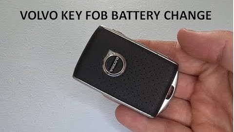 Volvo XC90 S90 V90 XC40 XC60 V60 and S60 Key Fob Battery Replacement