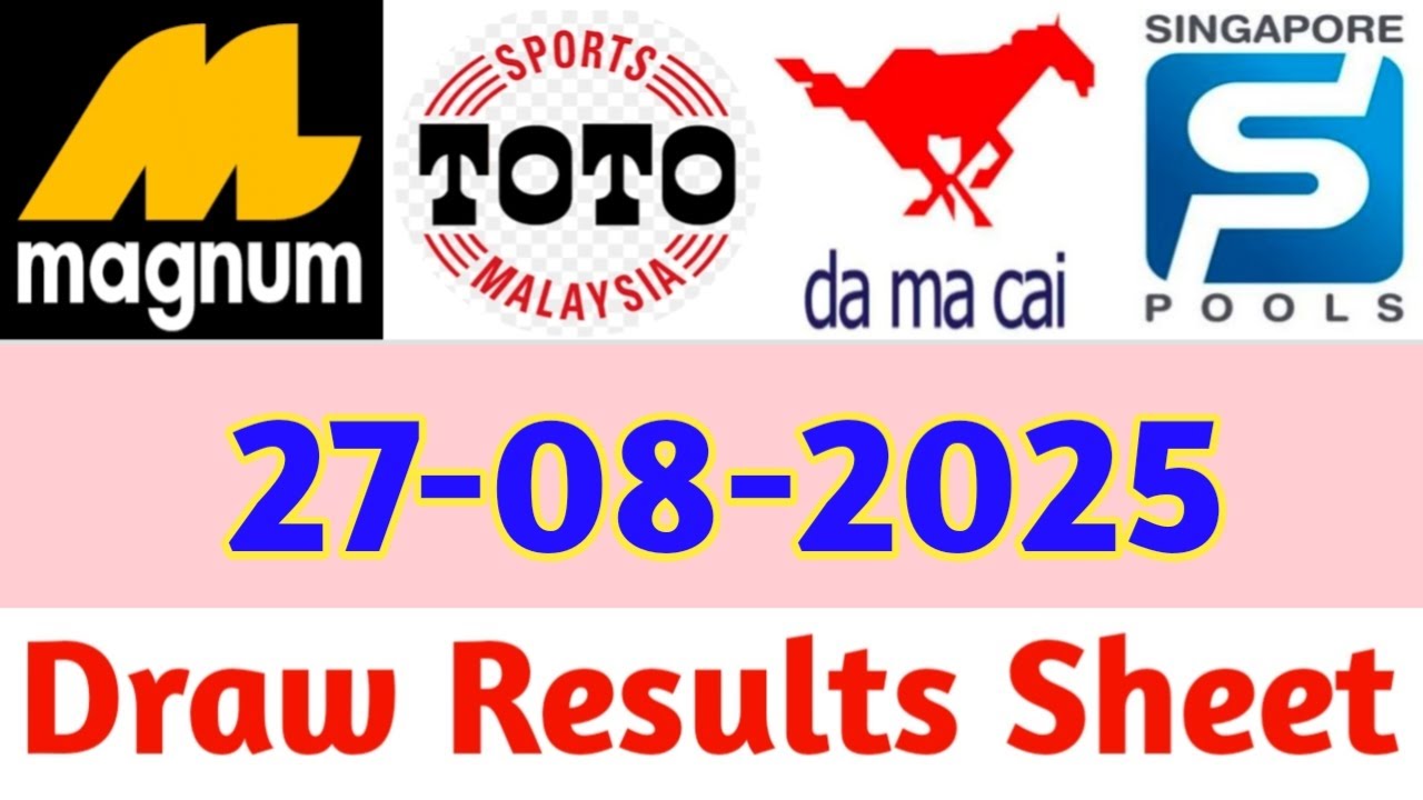 27-08-2024 Today 4D Results Magnum Toto Kuda/Damacai | 4d Result Today | Today 4d Result Live