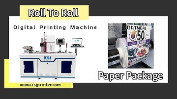 420MM Paper Package Roll To Roll Water based inkjet digital printing machine