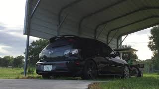 2008 mazdaspeed 3 straight pipe cold start and launch control