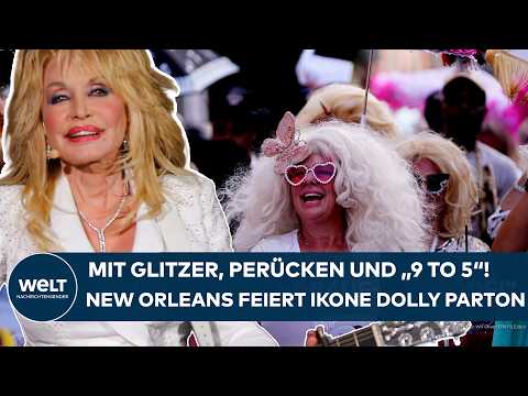 NEW ORLEANS: Thousands of fans honor late music icon Dolly Parton! Mega parade in the USA!