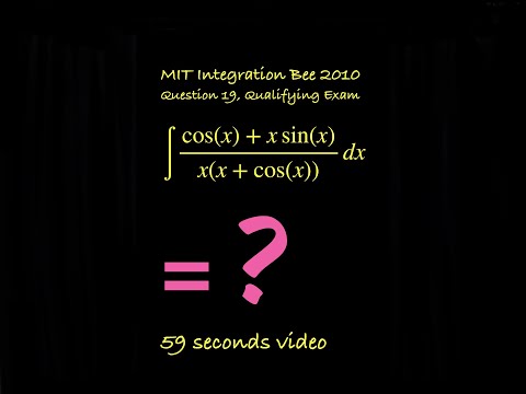 ∫(cos(x) - xsin(x))/(x(x