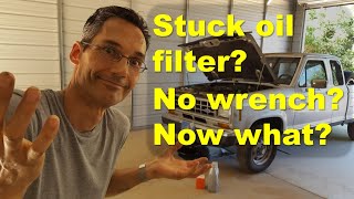 Shop Series: Stuck oil filter? No wrench? Now what?