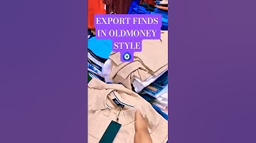 EXPORT FINDS #Shorts #BargainFinds #OldMoneyAesthetic #BudgetStyle #FashionOnABudget #LuxuryForLess