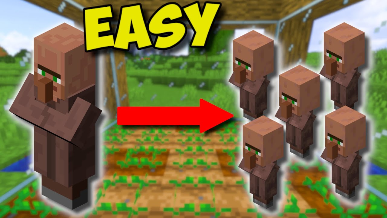 (1.17+) EASIEST Way To BREED VILLAGERS In Minecraft!!! - Simple Villager Breeder