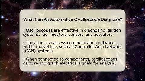 What Can An Automotive Oscilloscope Diagnose? - Talking Tech Trends