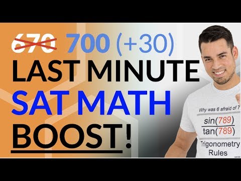 SAT Math: 30+ Point BOOST with 3 Simple Formulas