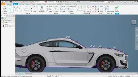 How to design Ford Mustang in AutoDesk Inventor 2020