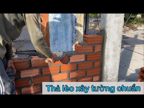 Video khi thợ nông thôn xây tường cho ngôi nhà bằng gạch 6... - youtube
