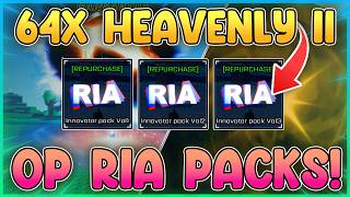 Sol's RNG RIA PACKS RELEASED! Using 64X Heavenly Potions (THIS HAPPENED)