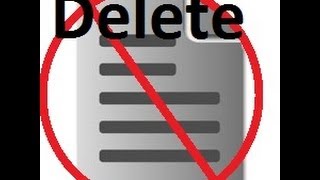 How To Delete A File With A Batch File