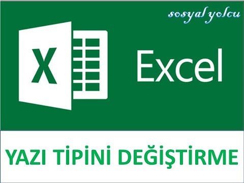 Video: Excel'de Yazı Tipi Nasıl Değiştirilir (Excel)