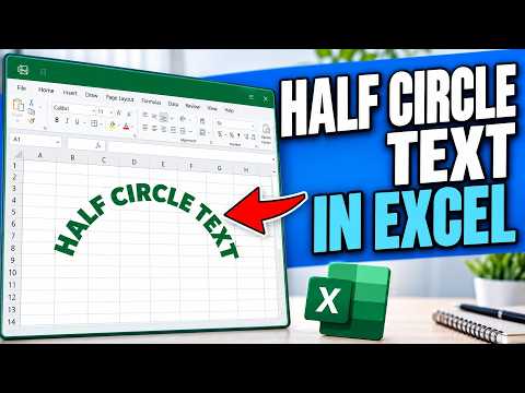 How to Make Half Circle Text in Excel || No Extra Software Needed