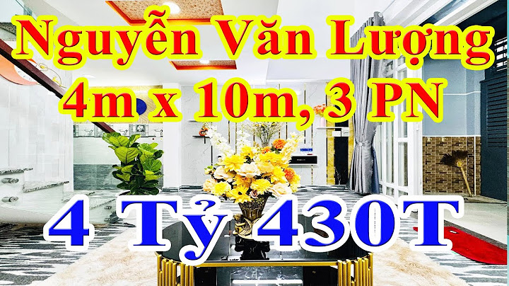 Bán nhà mt nguyễn văn lượng gò vấp năm 2024