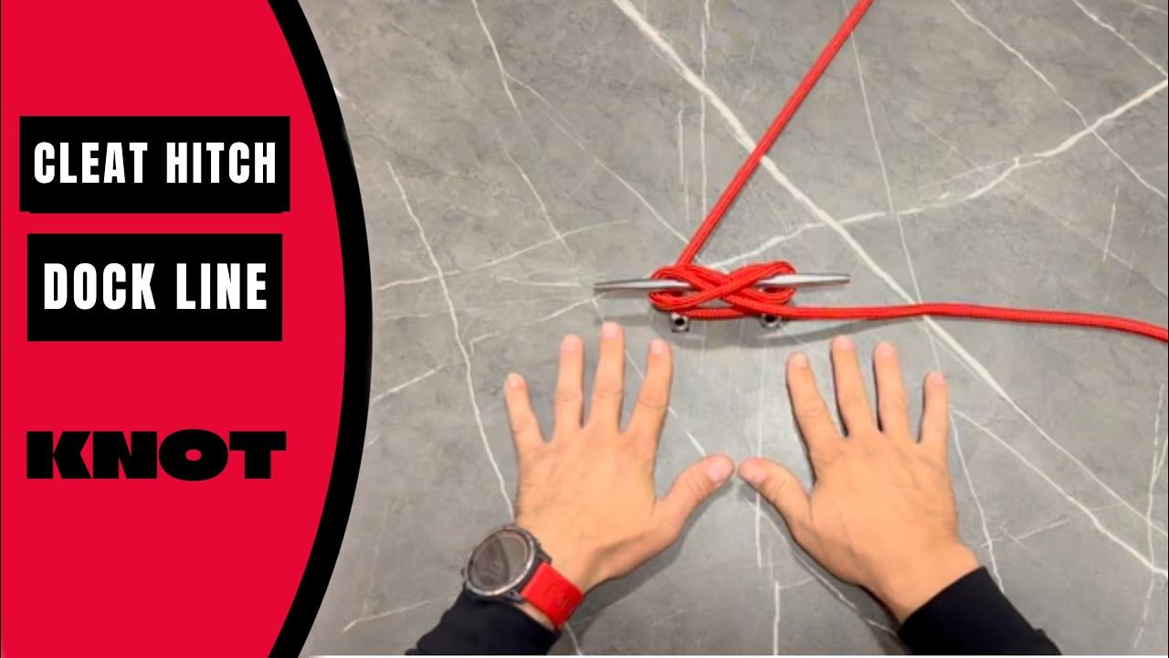 Knot KnowHow Mastering Nautical Knot Made Easy Cleat Hitch (Dock