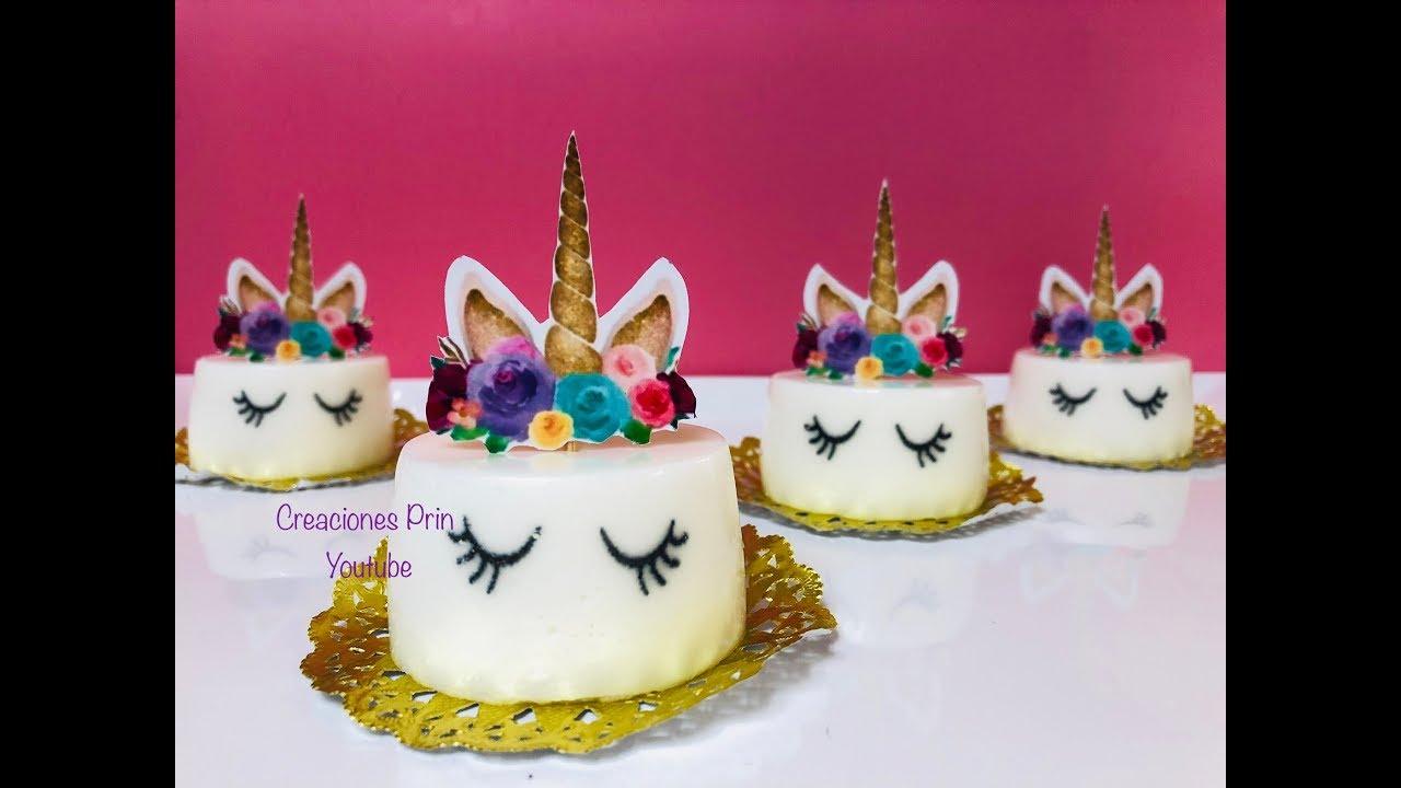 Gelatinas Unicornio🦄de Yogurt para mesa de postres YouTube