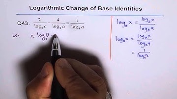 Reciprocal Logarithmic Identity Q43