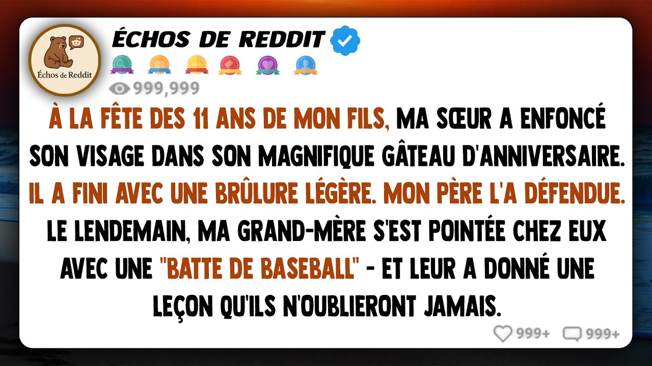 Ma sœur a enfoncé le visage de mon fils dans son gâteau de rêve – Ce qui s'est passé ensuite a...