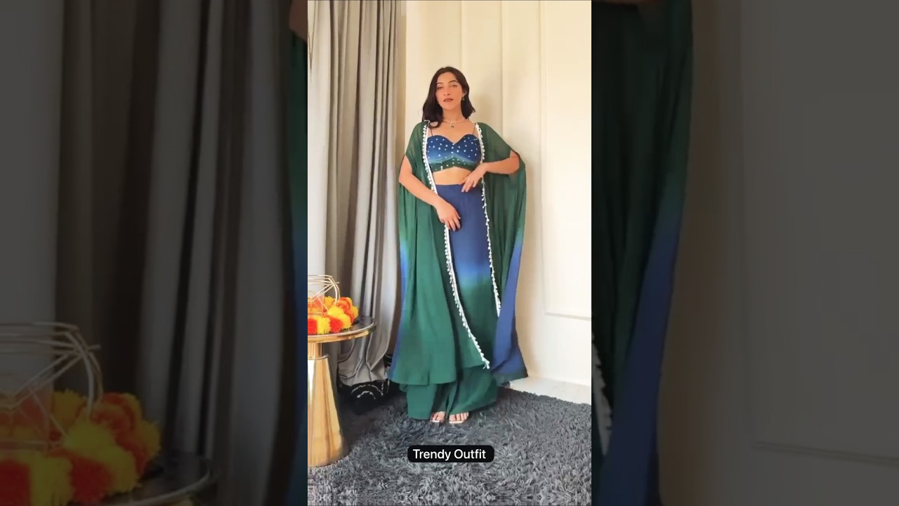 Latest Party Wear Dress With Shrug 