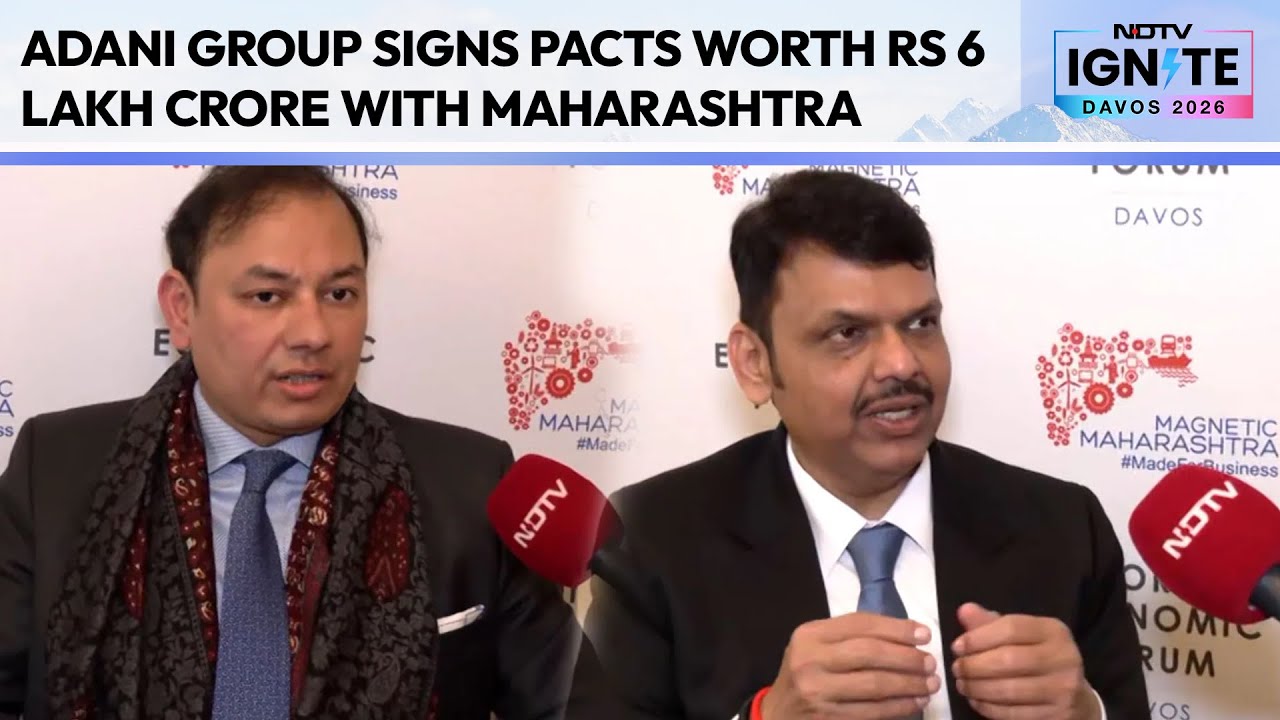 Davos 2026: Adani Group Signs Pacts Worth Rs 6 Lakh Crore With Maharashtra
