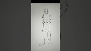 6 casual standing poses for drawing #shorts #digitalart 6 casual standing poses for drawing #shorts #digitalart