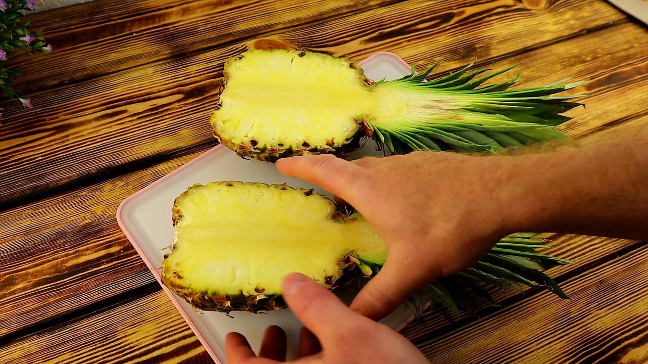 Как нарезать ананас красиво: шаг за шагом с видео (мастер-класс)