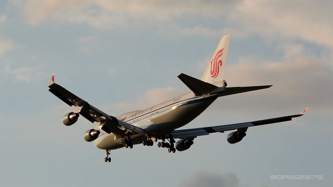 Air China B-2447 landing at Ferihegy
