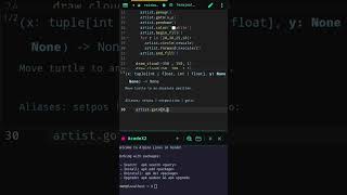 python rainbow #python #pythonprogramming #code #shorts