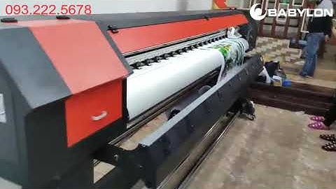 Máy in bạt khổ lớn 2m5 Giá Rẻ, Kinh ngạc độ sắc nét, in cả Decal