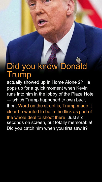 Did you know Donald Trump appeared in Home Alone 2？ f0SnteVqkpY 02 score30 unknown 19dc dei mwer