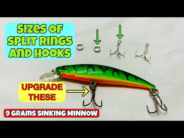 ANONG SIZE??  How to UPGRADE SPLIT RINGS and HOOKS of 9 grams and