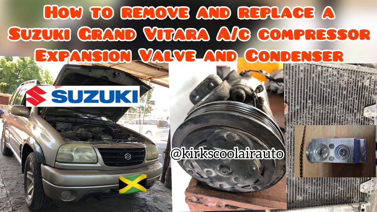 Замена расширительного клапана и конденсатора компрессора кондиционера Suzuki Grand Vitara (конди...