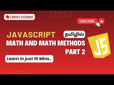 JavaScript for Beginners | Math & Math Methods | Part 2 #javascript #techtraining #tutorial #job
