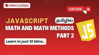 JavaScript for Beginners | Math & Math Methods | Part 2 #javascript #techtraining #tutorial #job