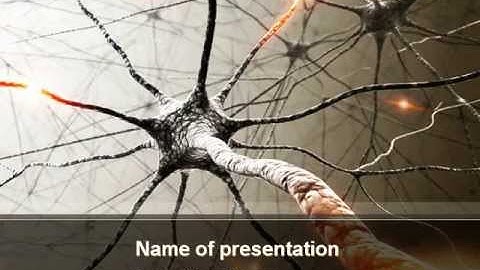 Neurons Networks PowerPoint Template by PoweredTemplate.com