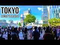 🥰A Pleasant Spring Sunday… Packed with Crowds! | Shinjuku Pedestrian Zone in Tokyo Jp 4kHDR