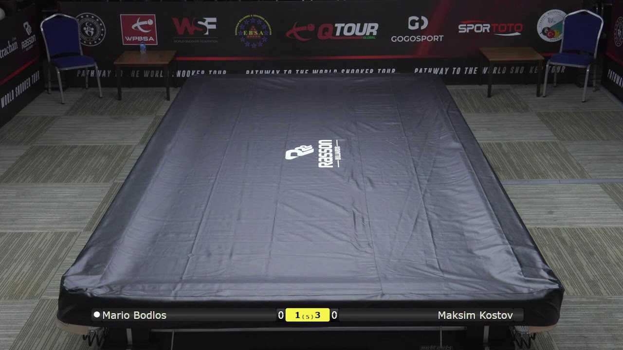 Table 3 — European Snooker Championships — day 9