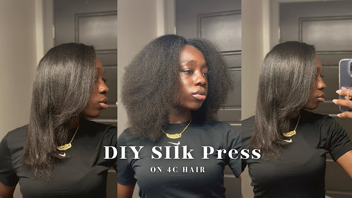 How to silk press 4c hair at home