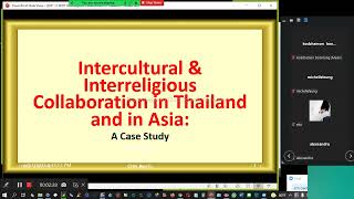 2021 11 08 140249 Intercultural and Interreligious Collaboration in Thailand & in Asia: A Case Study